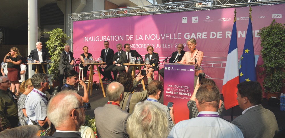 Inauguration de la nouvelle gare de Rennes, le 3 juillet 2019