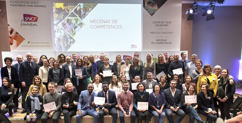 Lauréats des Prix de la Fondation Groupe SNCF, décembre 2018
